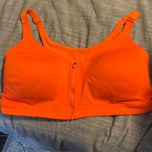 Orange sports bra